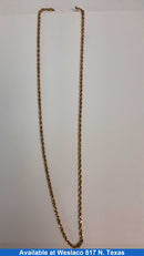 Rope Chain - Yellow Gold 10k (.417) 15.5 grams 21 inch