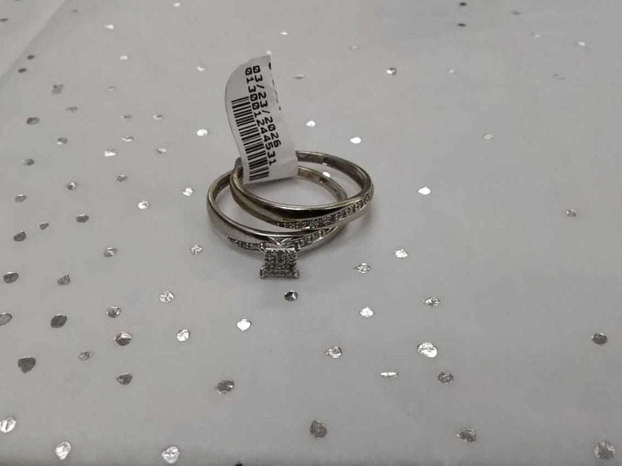 Ring - Engagement Set - White Gold 14k (.585) 3.1 grams Size 20