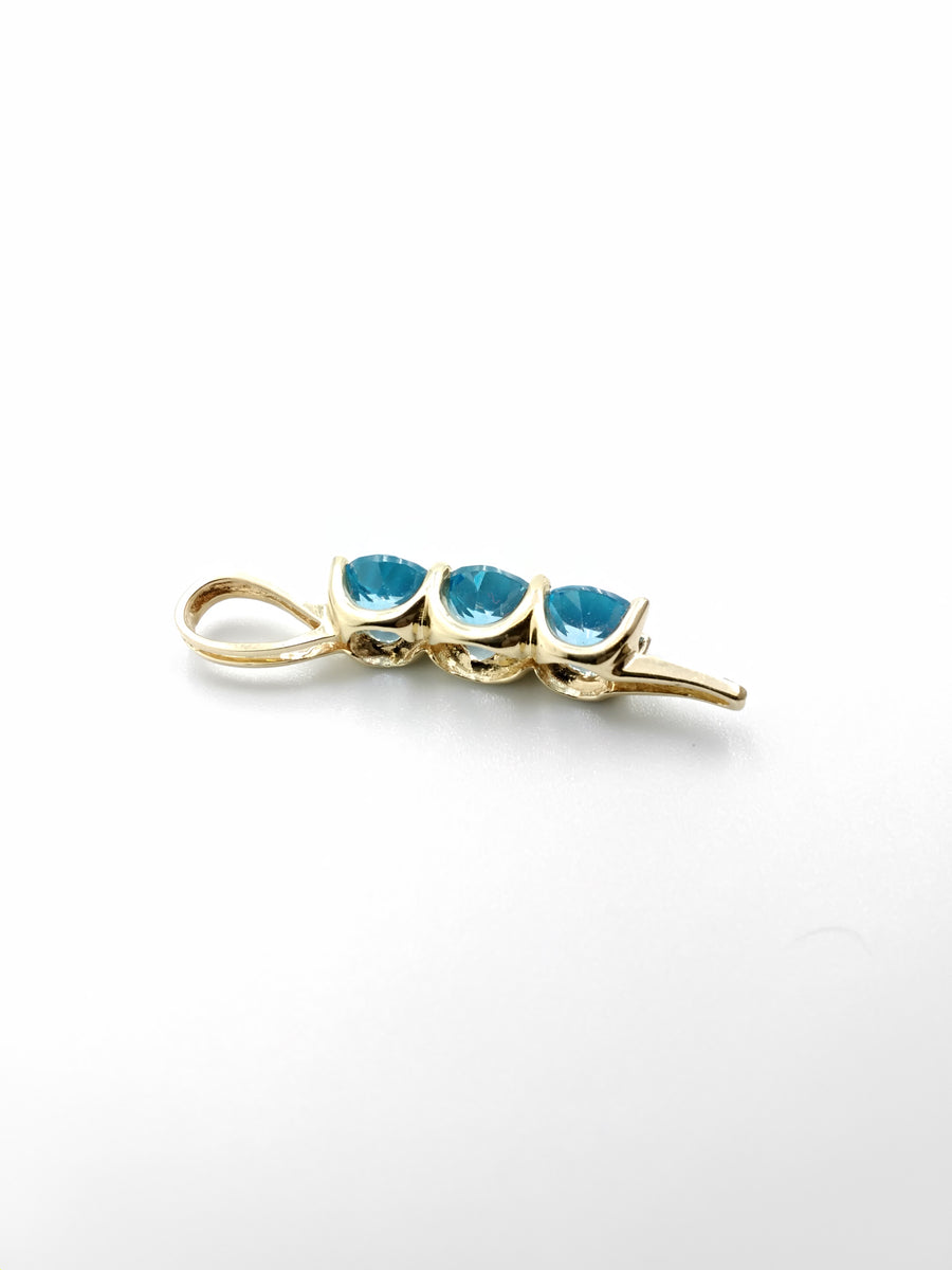Diamond Pendant - Yellow Gold 14k (.585) 2.6 grams