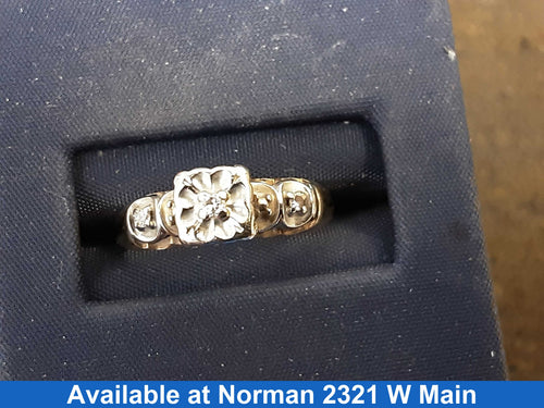 Women's Ring - Yellow Gold 10k (.417) 2 grams Size 6.5