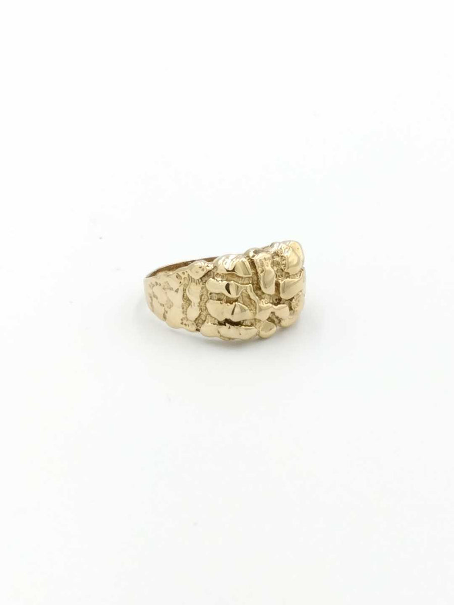 Men's Ring - Yellow Gold 10k (.417) 4.6 grams Size 10.5