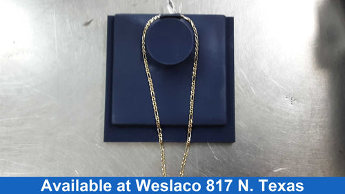 Figaro Chain - Yellow Gold 10k (.417) 15.1 grams 22 inch