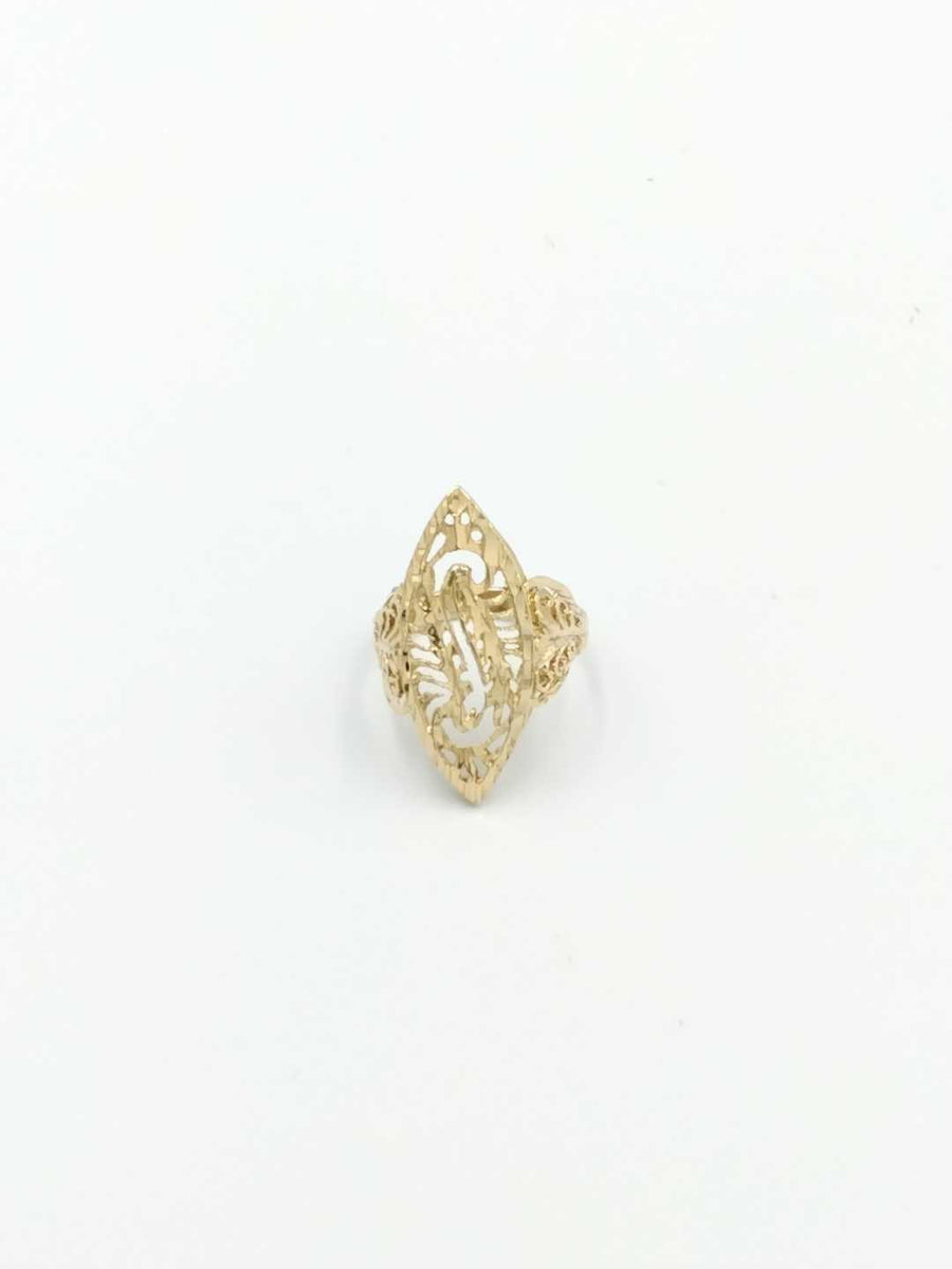Women's Ring - Yellow Gold 14k (.585) 4.3 grams Size 8.5
