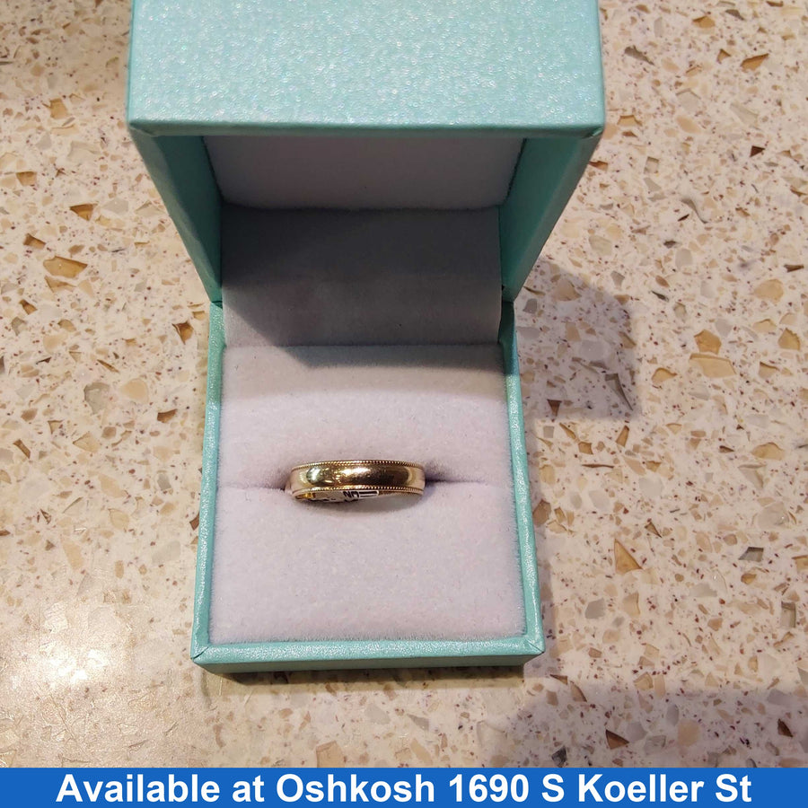 Ring - Wedding Band - Yellow Gold 10k (.417) 1.8 grams Size 7