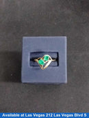Women's Ring - Yellow Gold 14k (.585) 2.5 grams Size 20