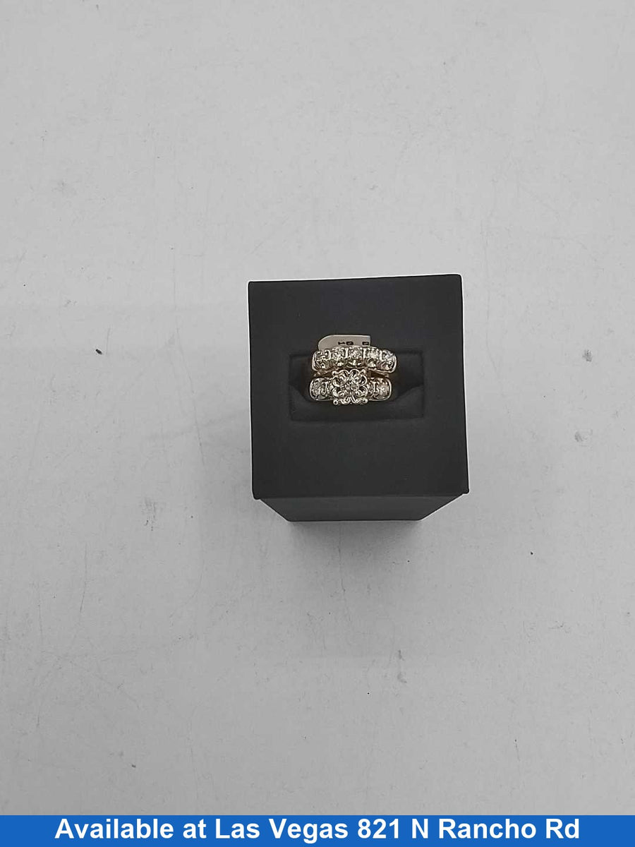 Ring - Engagement Set - Yellow Gold 14k (.585) 5.1 grams Size 10