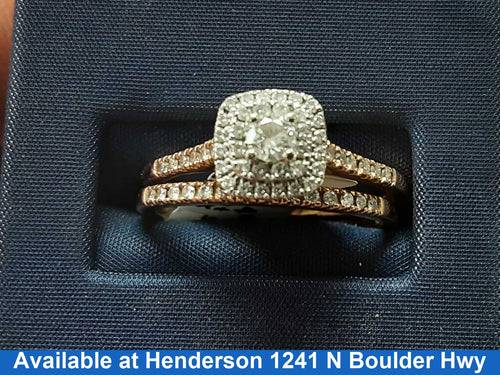 Ring - Engagement Set - Rose Gold 10k (.417) 3.6 grams Size 20
