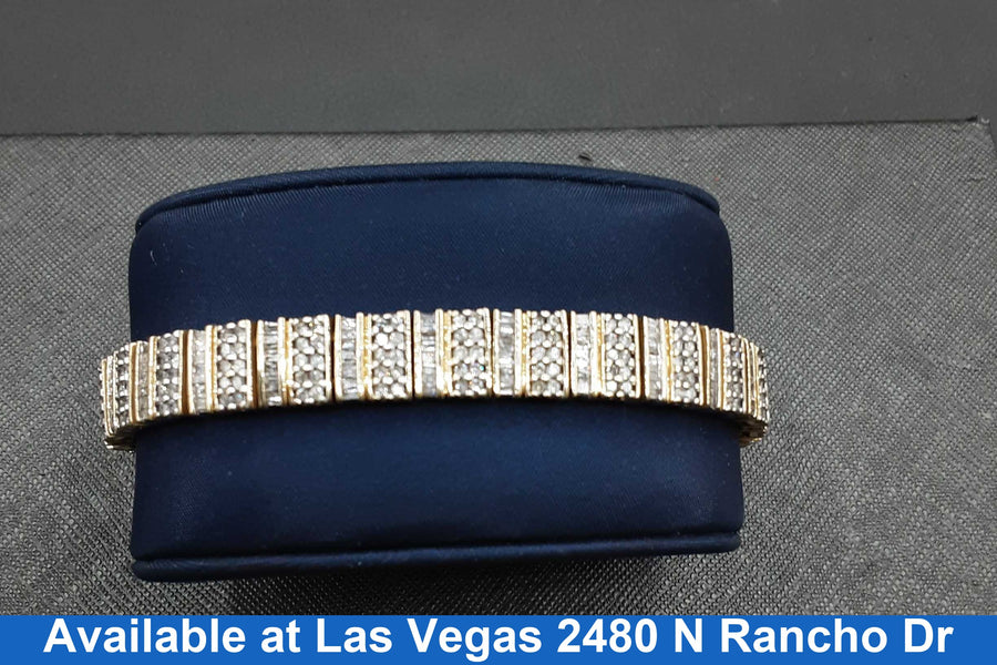 Tennis Bracelet - Yellow Gold 10k (.417) 22.7 grams 7 inch