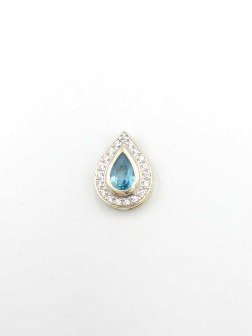 Diamond Pendant - Yellow Gold 14k (.585) 2.4 grams