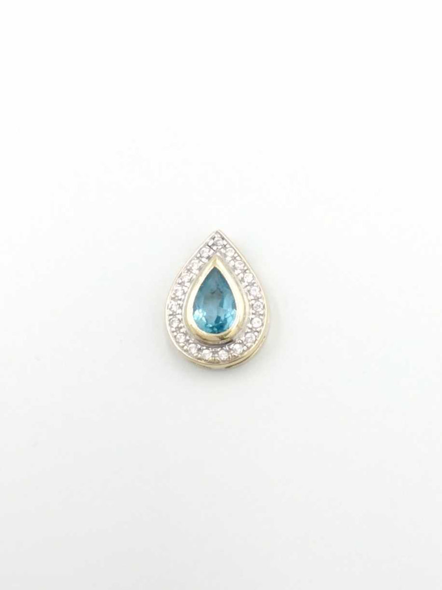 Diamond Pendant - Yellow Gold 14k (.585) 2.4 grams