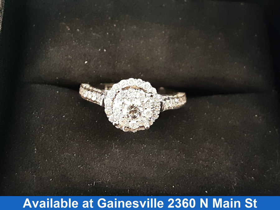 Women's Ring - White Gold 14k (.585) 4.2 grams Size 7.5