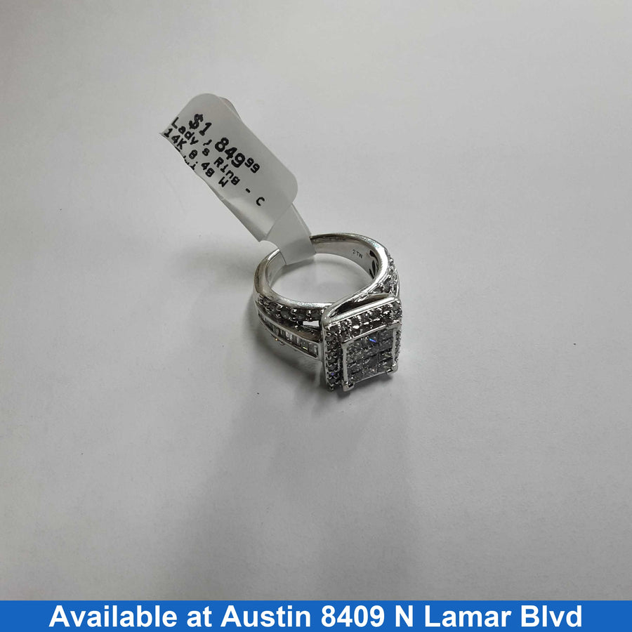 Women's Ring - White Gold 14k (.585) 8.4 grams Size 6
