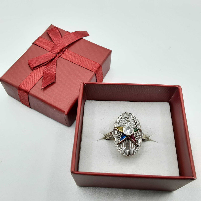 Lady's Ring - Fashion White Gold 14k (.585) 5.8 grams Size 6.5