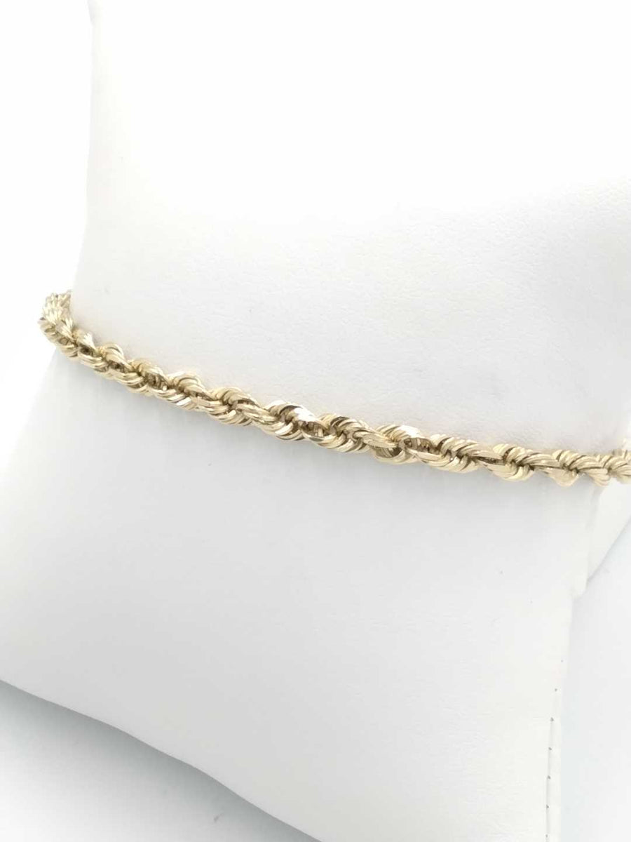 Rope Bracelet - Yellow Gold 10k (.417) 10.7 grams 8 inch