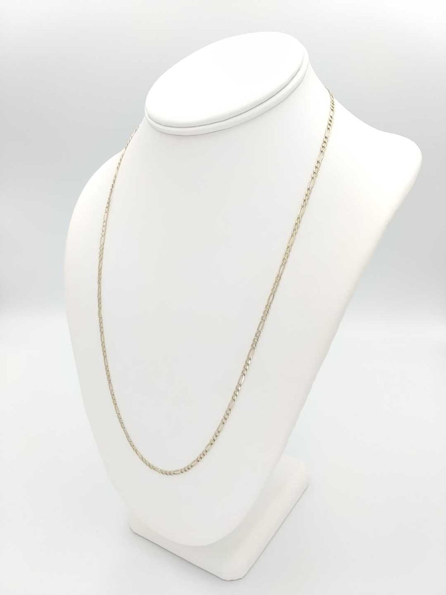 Figaro Chain - Yellow Gold 14k (.585) 4 grams 22 inch