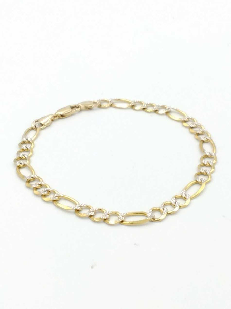 Figaro Bracelet - Yellow Gold 14k (.585) 7.8 grams 8 inch
