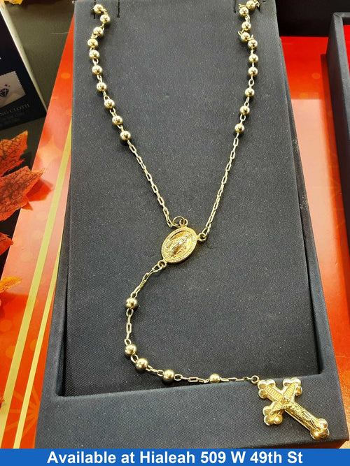 Bead Chain - Yellow Gold 10k (.417) 15.9 grams 24 inch