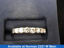 Ring - Wedding Band - White Gold 14k (.585) 2.8 grams Size 7.5