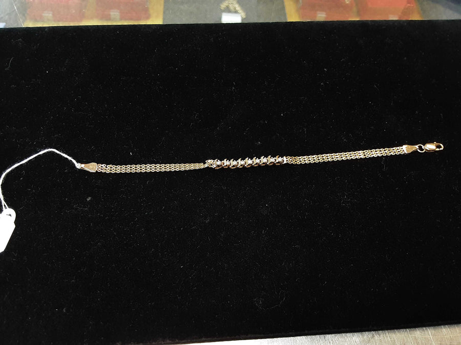 Bracelet - Yellow Gold 10k (.417) 4.3 grams 7 inch