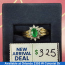 Women's Ring - Yellow Gold 10k (.417) 3.1 grams Size 8