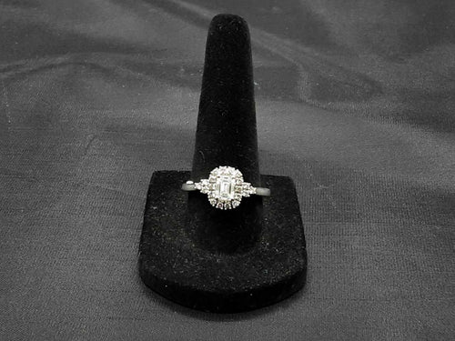 Ring - Engagement Set - White Gold 14k (.585) 4.3 grams Size 7.5