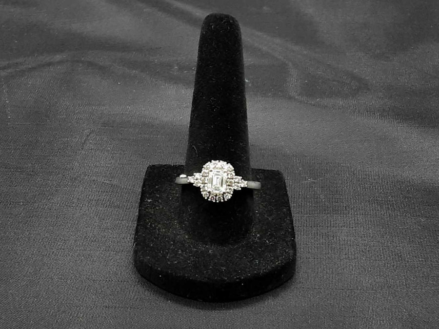 Ring - Engagement Set - White Gold 14k (.585) 4.3 grams Size 7.5