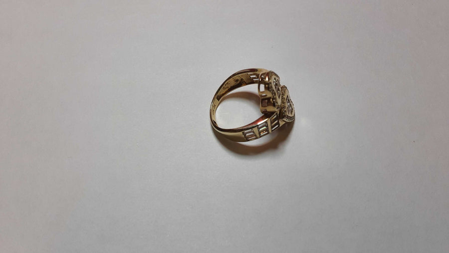 Women's Ring - Yellow Gold 10k (.417) 3.8 grams Size 7.5
