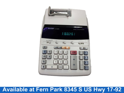 Sharp El-2192rii Beige / Tan Adding Machine