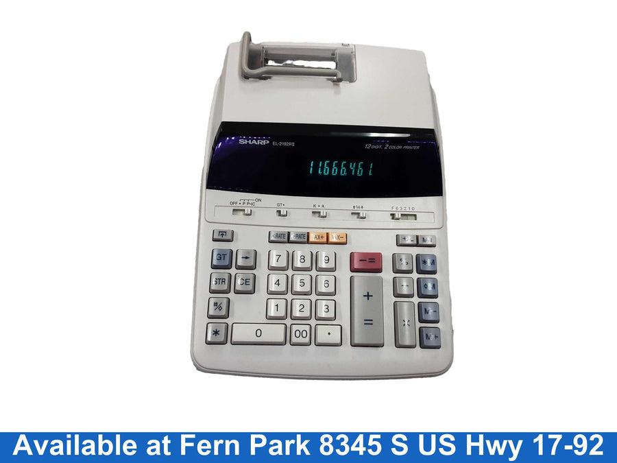 Sharp El-2192rii Beige / Tan Adding Machine
