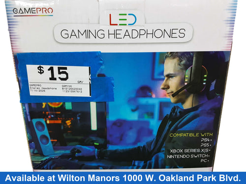 Gamepro Gaming Black Stereo Headphone