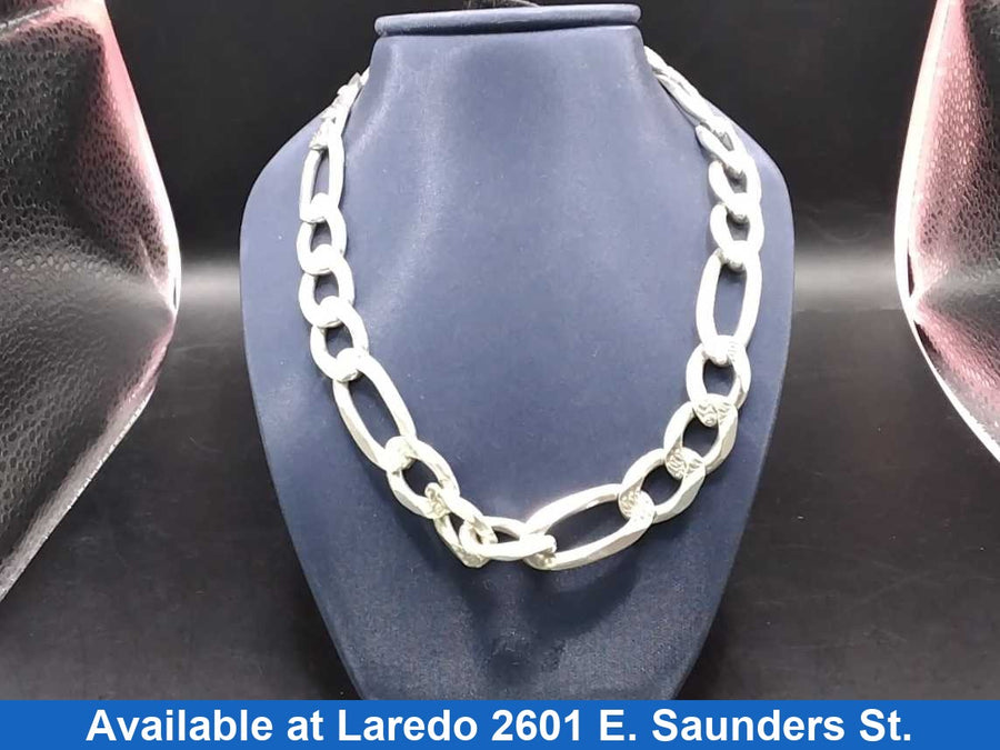 Figaro Chain - Silver 103.5 grams 24 inch