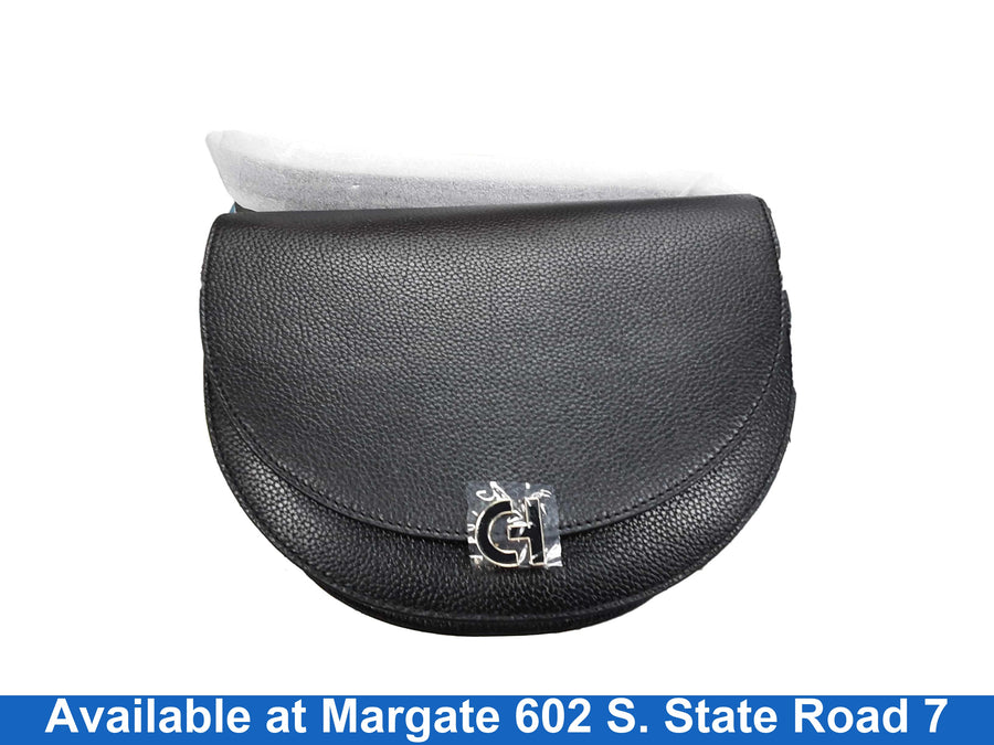 Cole Haan Evie Saddle Bag Black Purse / Handbag