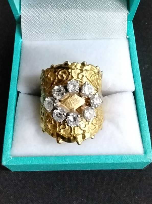 Men's Ring - Yellow Gold 22k (.917) 12.5 grams Size 20