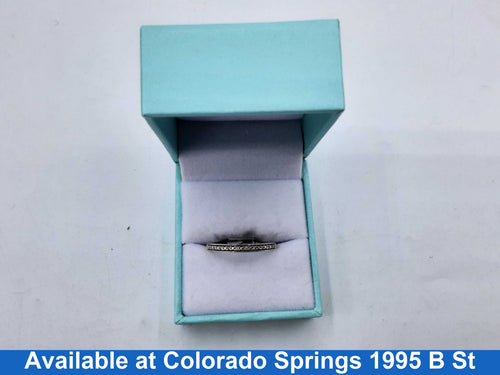 Women's Ring - Anniversary - White Gold 10k (.417) 1.4 grams Size 10