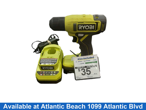 Ryobi Pcl201 Green Cordless Standard Drill