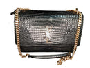 Yves Saint Laurent Embossed Black Purse / Handbag