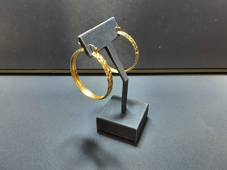 Bangle Earrings - Yellow Gold 10k (.417) 5.4 grams