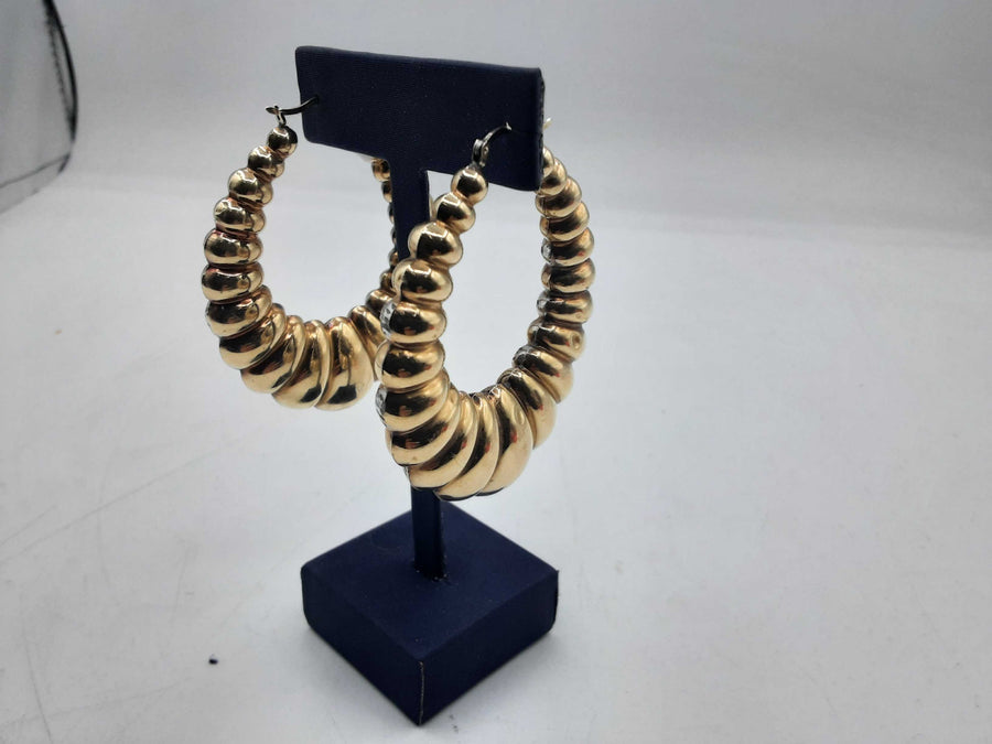 Shrimp Earrings - Yellow Gold 10k (.417) 13.4 grams