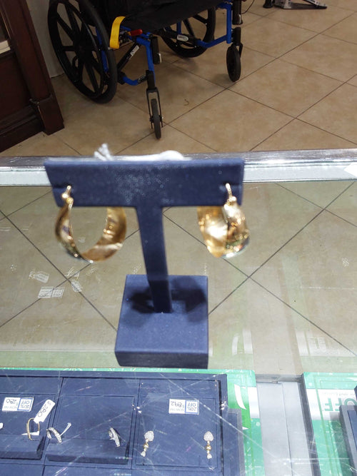 Hoop Earrings - Yellow Gold 14k (.585) 3.6 grams