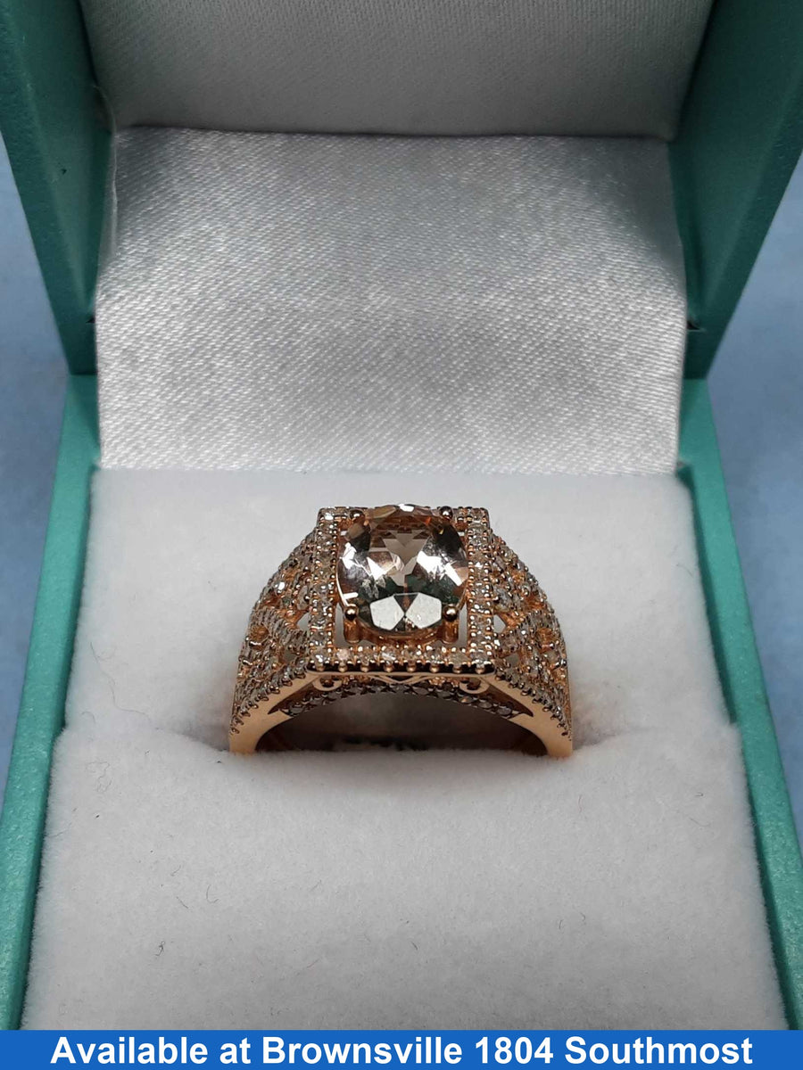 Women's Ring - Rose Gold 14k (.585) 4.2 grams Size 7