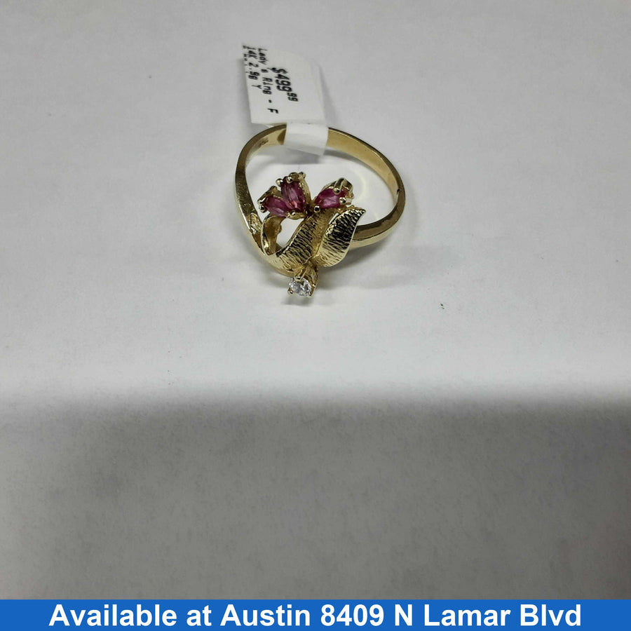 Women's Ring - Yellow Gold 14k (.585) 2.9 grams Size 11