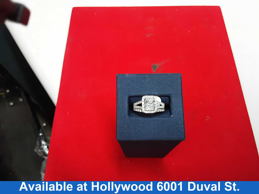 Ring - Wedding Band - White Gold 14k (.585) 3.5 grams Size 7.5