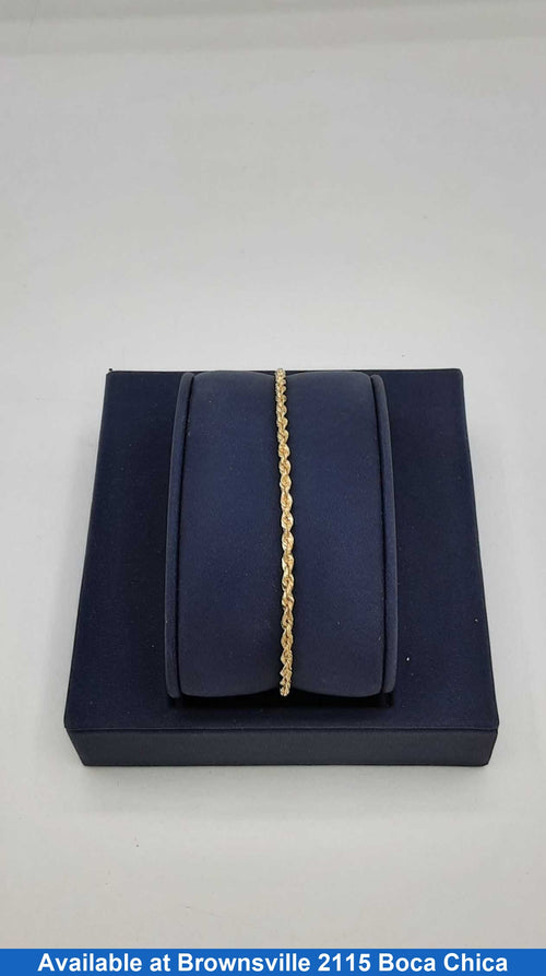 Rope Bracelet - Yellow Gold 10k (.417) 1.1 grams 8 inch