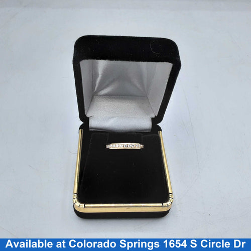 Women's Ring - Anniversary - Yellow Gold 14k (.585) 1.7 grams Size 5