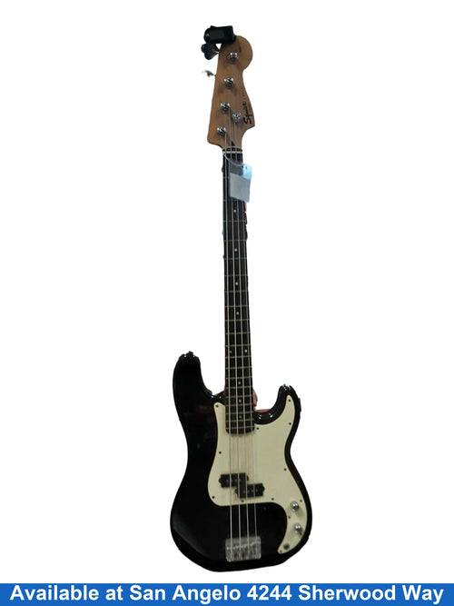 Squire P-bass Black Electric Bass Guitar