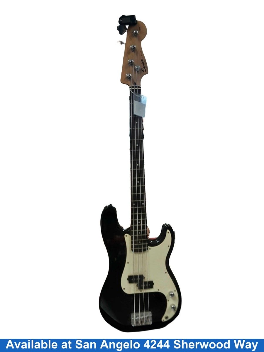 Squire P-bass Black Electric Bass Guitar