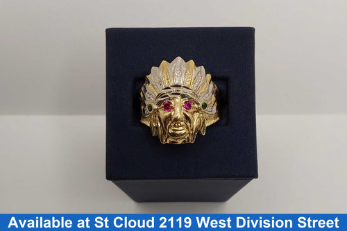 Men's Ring - Yellow Gold 10k (.417) 6.58 grams Size 10.5