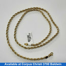 Rope Chain - Yellow Gold 10k (.417) 25.7 grams 20 inch