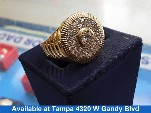 Men's Ring - Yellow Gold 10k (.417) 6.3 grams Size 12
