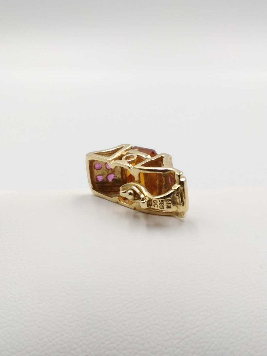 Diamond Pendant - Yellow Gold 14k (.585) 3.9 grams